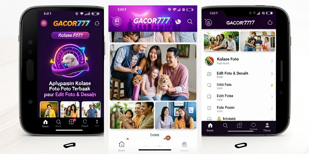 Tangkapan layar antarmuka <strong>GACOR777</strong> menampilkan kemudahan dalam membuat kolase foto.