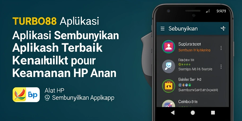 Antarmuka TURBO88 yang sederhana dengan fungsi penyembunyian aplikasi.