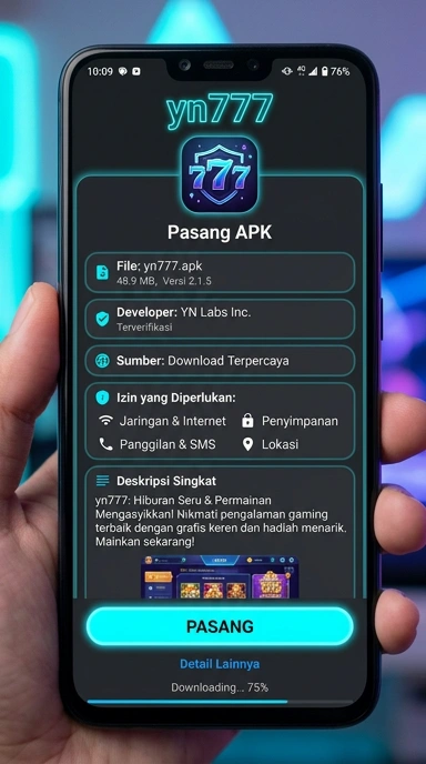 Tampilan halaman APK yn777
