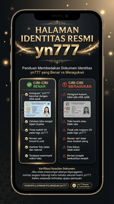Tampilan kanal resmi yn777